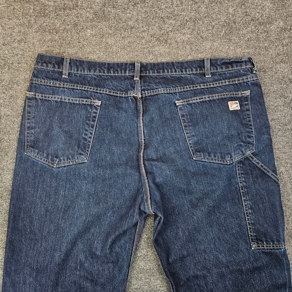 Tyndale FR Flame Resistant Jeans 46x30 CAT 2 Dark Wash Workwear Utility READ - Picture 14 of 14